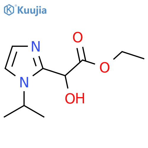 ethyl 2-hydroxy-2-1-(propan-2-yl)-1H-imidazol-2-ylacetate structure