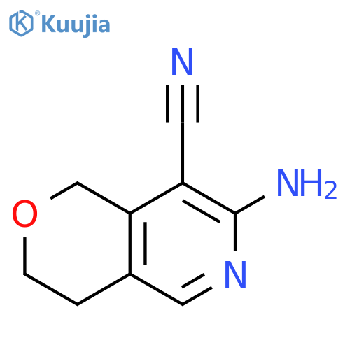 7-amino-1H,3H,4H-pyrano4,3-cpyridine-8-carbonitrile structure