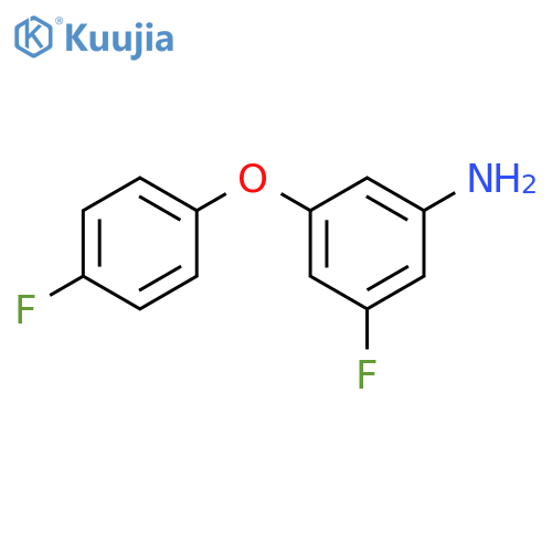 3-fluoro-5-(4-fluorophenoxy)aniline structure