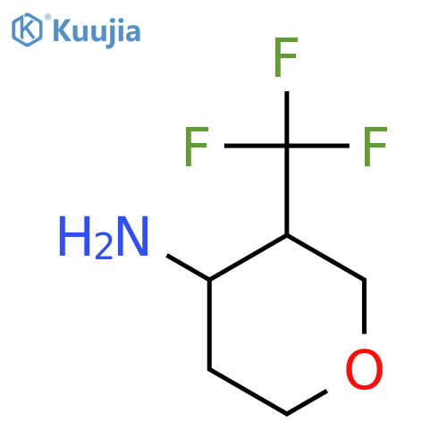 3-(trifluoromethyl)oxan-4-amine structure