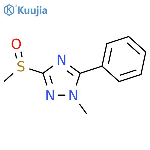 1H-1,2,4-Triazole,1-methyl-3-(methylsulfinyl)-5-phenyl- structure