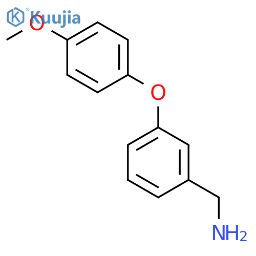 (3-(4-Methoxyphenoxy)phenyl)methanamine Hydrochloride structure