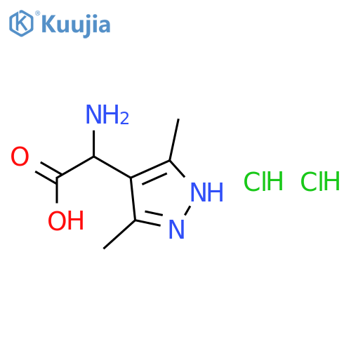 Amino-(3,5-dimethyl-1H-pyrazol-4-yl)-aceticacid Dihydrochloride structure