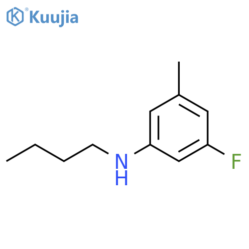 N-butyl-3-fluoro-5-methylaniline structure