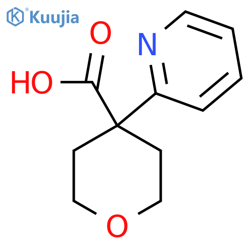 4-(pyridin-2-yl)oxane-4-carboxylic acid structure