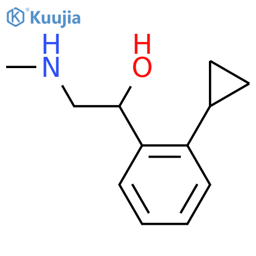 1-(2-cyclopropylphenyl)-2-(methylamino)ethan-1-ol structure