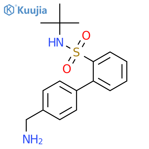4'-(Aminomethyl)-N-tert-butylbiphenyl-2-sulfonamide structure