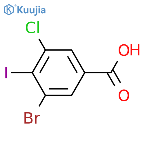 3-bromo-5-chloro-4-iodobenzoic acid structure