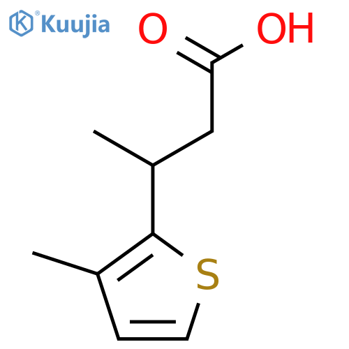 3-(3-methylthiophen-2-yl)butanoic acid structure