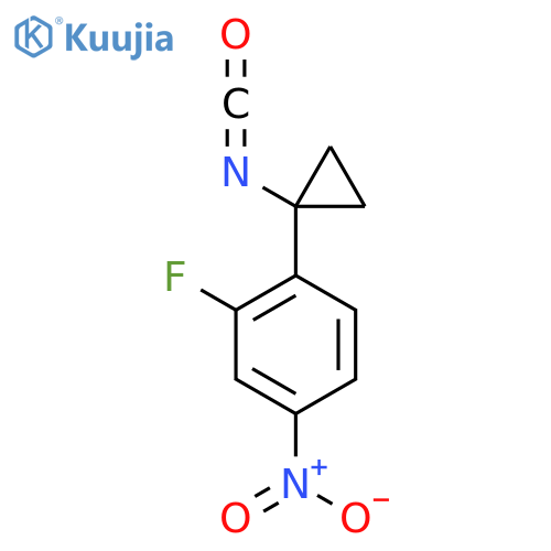 2-fluoro-1-(1-isocyanatocyclopropyl)-4-nitrobenzene structure