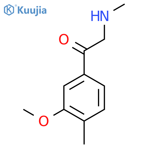 1-(3-Methoxy-4-methylphenyl)-2-(methylamino)ethan-1-one structure