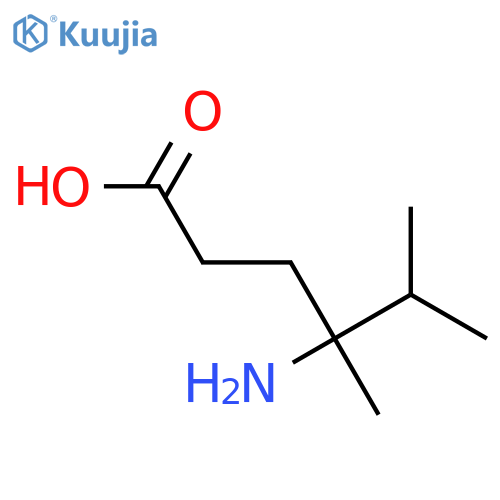 4-amino-4,5-dimethylhexanoic acid structure