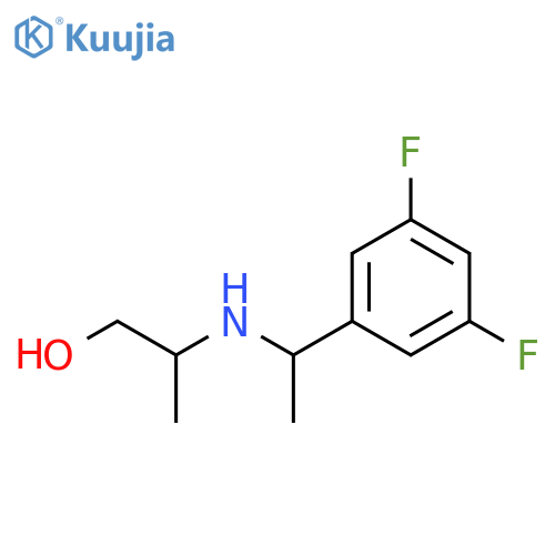 2-{1-(3,5-difluorophenyl)ethylamino}propan-1-ol structure