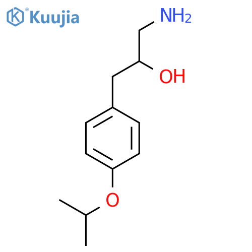 1-amino-3-4-(propan-2-yloxy)phenylpropan-2-ol structure