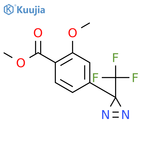 2-Methoxy-4-3-(trifluoromethyl)-3H-diazirin-3-ylbenzoic Acid, Methyl Ester structure