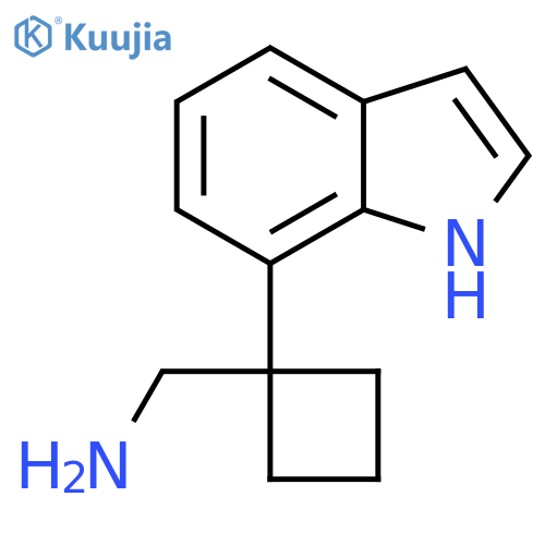 1-(1H-indol-7-yl)cyclobutylmethanamine structure
