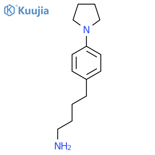 4-4-(pyrrolidin-1-yl)phenylbutan-1-amine structure
