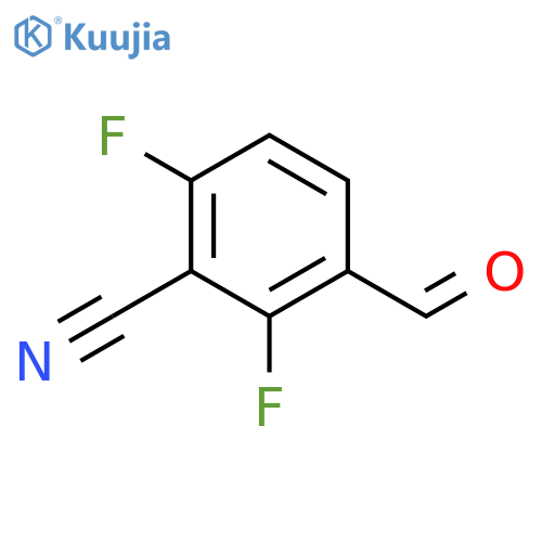 2,6-difluoro-3-formylbenzonitrile structure