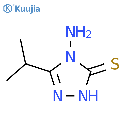 4-amino-5-(propan-2-yl)-4H-1,2,4-triazole-3-thiol structure