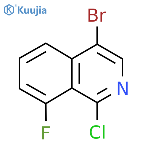 4-Bromo-1-chloro-8-fluoroisoquinoline structure