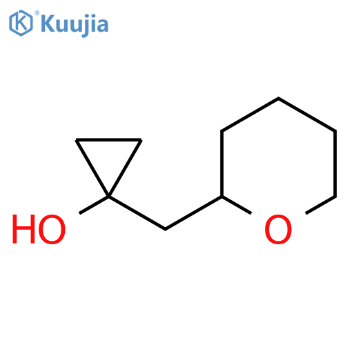 1-(oxan-2-yl)methylcyclopropan-1-ol structure