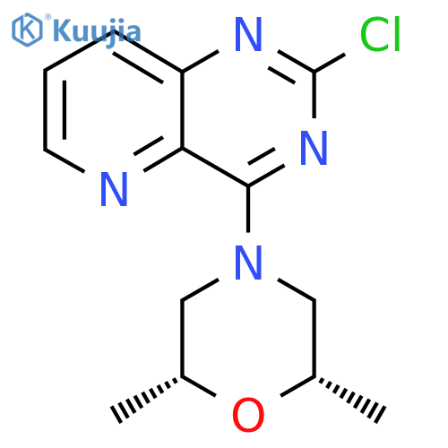 (2S,6R)-4-(2-Chloropyrido[3,2-d]pyrimidin-4-yl)-2,6-dimethylmorpholine structure