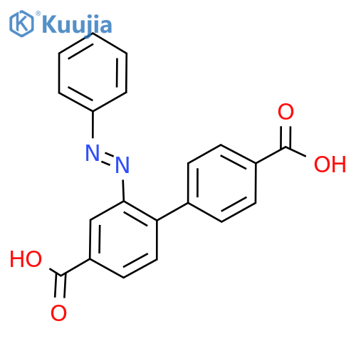 2-(2-Phenyldiazenyl)[1,1'-biphenyl]-4,4'-dicarboxylic acid structure