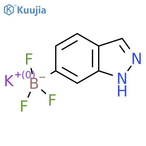 potassium trifluoro(1H-indazol-6-yl)boranuide structure