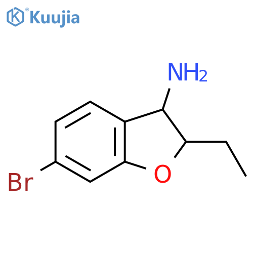 6-Bromo-2-ethyl-2,3-dihydro-1-benzofuran-3-amine structure