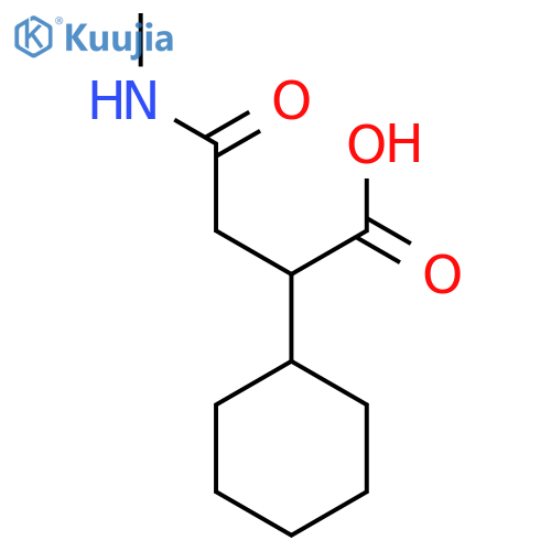 2-Cyclohexyl-3-(methylcarbamoyl)propanoic acid structure