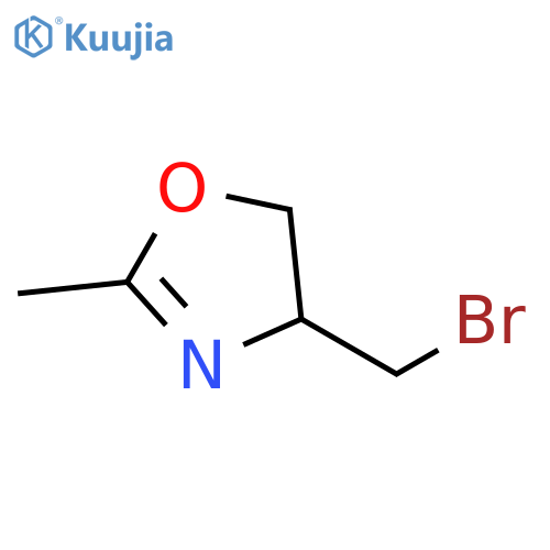 Oxazole, 4-(bromomethyl)-4,5-dihydro-2-methyl- structure