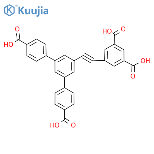 5'-[2-(3,5-Dicarboxyphenyl)ethynyl][1,1':3',1''-terphenyl]-4,4''-dicarboxylic acid structure