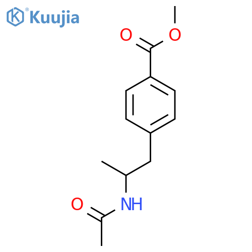 Benzoic acid, 4-[2-(acetylamino)propyl]-, methyl ester structure
