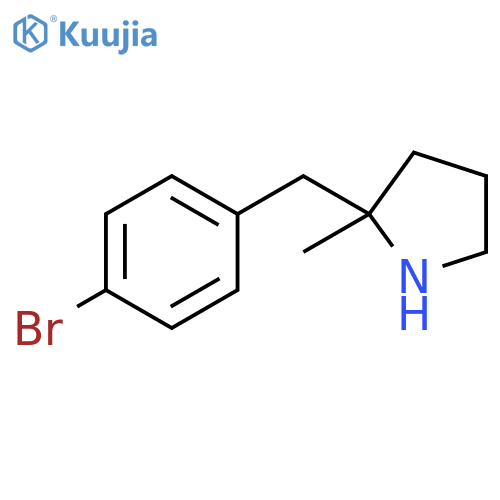 Pyrrolidine, 2-[(4-bromophenyl)methyl]-2-methyl- structure