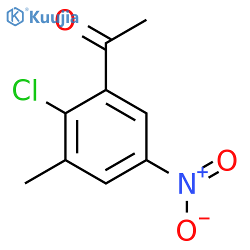 2'-Chloro-3'-methyl-5'-nitroacetophenone structure