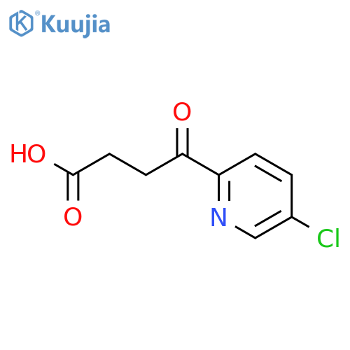 4-(5-chloropyridin-2-yl)-4-oxobutanoic acid structure