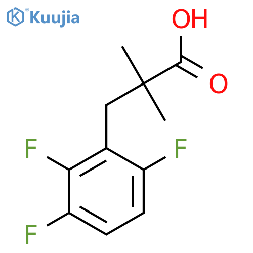 2,2-dimethyl-3-(2,3,6-trifluorophenyl)propanoic acid structure