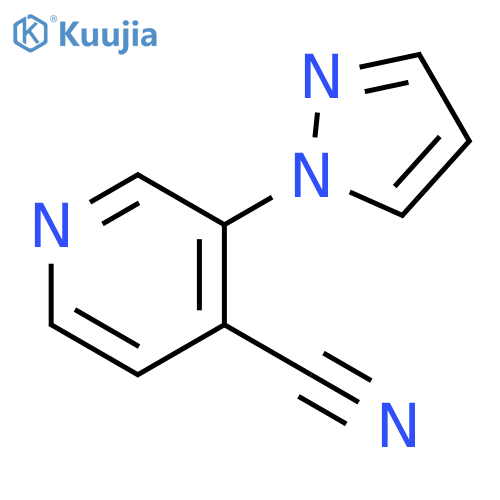 3-(1H-PYRAZOL-1-YL)PYRIDINE-4-CARBONITRILE structure
