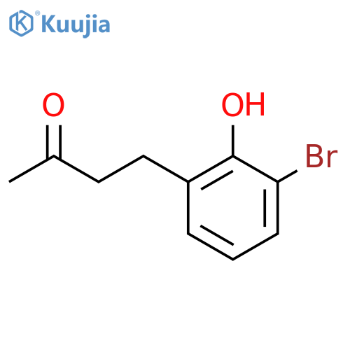 4-(3-bromo-2-hydroxyphenyl)butan-2-one structure