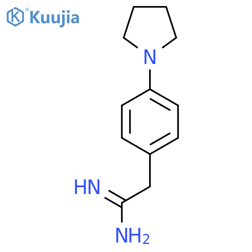 2-4-(pyrrolidin-1-yl)phenylethanimidamide structure
