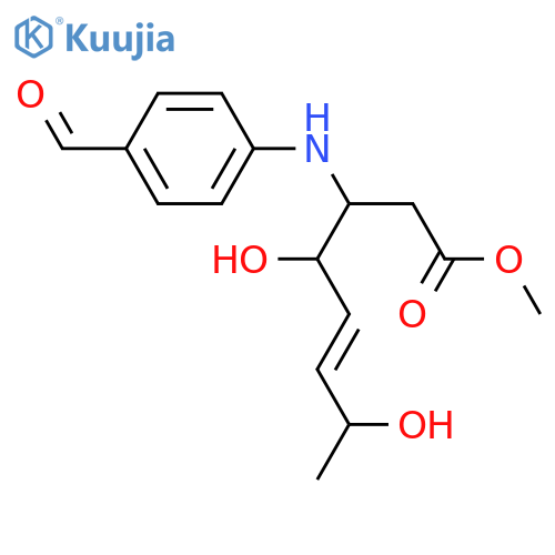 3-[(4-Formylphenyl)amino]-4,7-dihydroxy-5-octenoic acid; Me ester structure