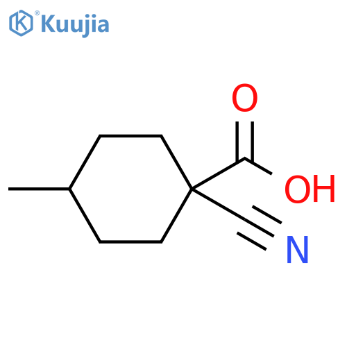 1-cyano-4-methylcyclohexane-1-carboxylic acid structure