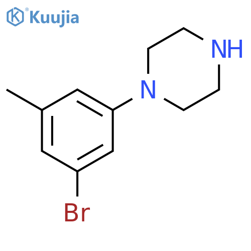 1-(3-bromo-5-methylphenyl)piperazine structure