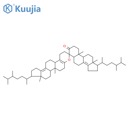 Spiro[4H-cyclopenta[a]phenanthrene-4,3'(2'H)-cyclopenta[7,8]phenanthro[2,1-b]pyran]-3(2H)-one,1,1',5,5',6,6',6'a,6'b,7,7',8',8'a,9,9',10,10',11,11',12,12',13,13',13'a,15,16,17-hexacosahydro-6'a,8'a,10,13-tetramethyl-9',17-bis[(1R,4R)-1,4,5-trimethylhexyl] structure