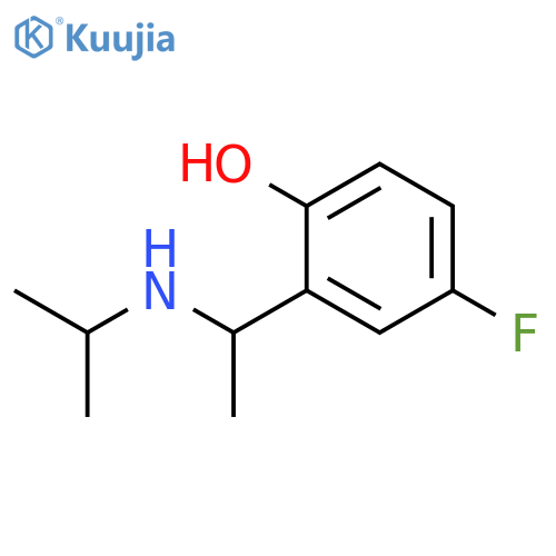 4-fluoro-2-{1-(propan-2-yl)aminoethyl}phenol structure