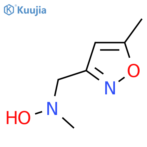 N-methyl-N-(5-methyl-1,2-oxazol-3-yl)methylhydroxylamine structure