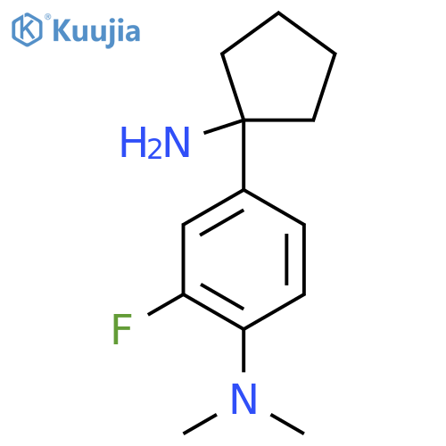 4-(1-aminocyclopentyl)-2-fluoro-N,N-dimethylaniline structure