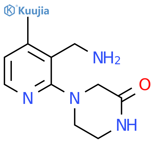 4-(3-Aminomethyl-4-methyl-pyridin-2-yl)-piperazin-2-one structure