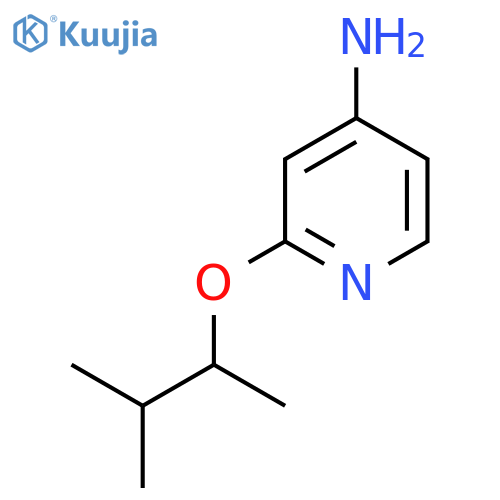 2-(3-methylbutan-2-yl)oxypyridin-4-amine structure