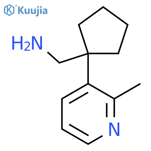 1-(2-methylpyridin-3-yl)cyclopentylmethanamine structure